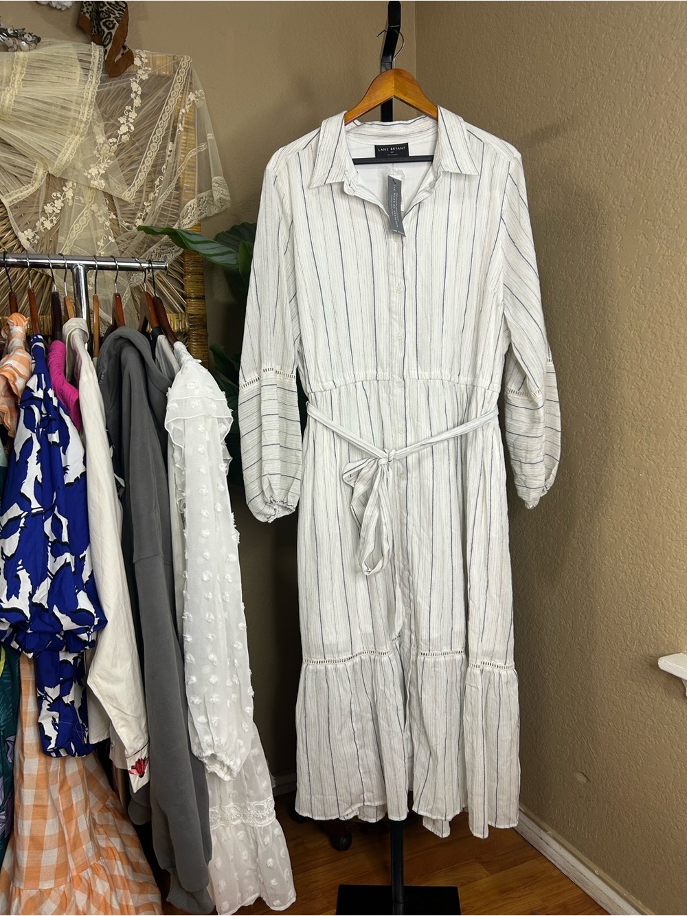 Lane Bryant striped flowy dress size 20 Petite brand new